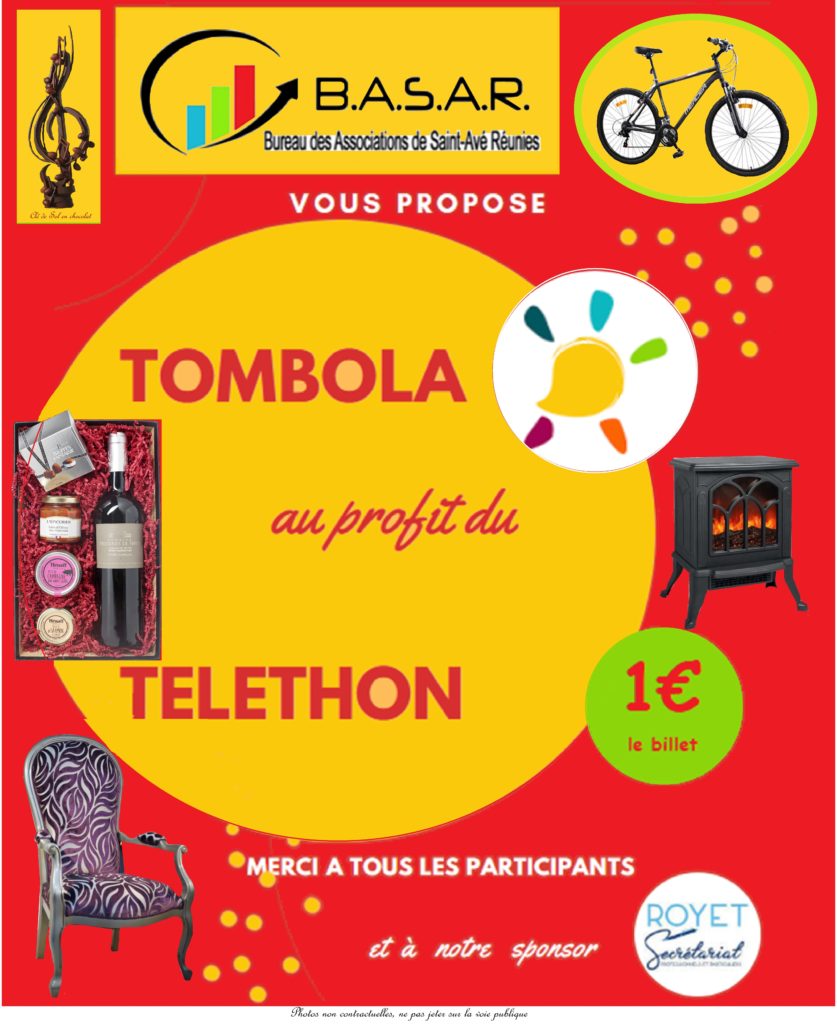 Tombola pour le Téléthon 2022